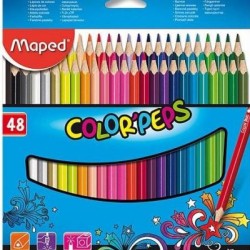Комплект цветни моливи Maped Color Peps, 48 цвята