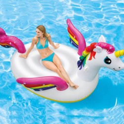 Надуваем остров Еднорог INTEX Mega Unicorn