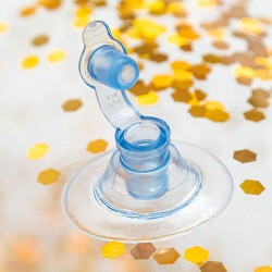Прозрачен надуваем пояс Transperent Glitter