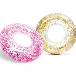 Прозрачен надуваем пояс Transperent Glitter